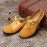 LOSTISY Large Size Women Casual Soft Lightweight Splicing Leather Lace Up Flats Loafers