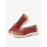 Women Hollow Leather Slip On Solid color Soft Sole Flats Shoes
