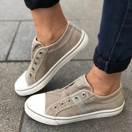 Women Large Size Casual Soft Comfy Low Top Flats