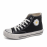 Women Classic Canvas Daisy Pattern Collocation Black Sneakers