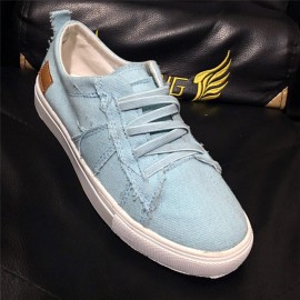 Women Large Size Elastic Band Decor Comfy Casual Flats