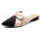 Leather Suede Pointed Toe Flats