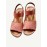 Women Hollow Lace Trim Comfy Elastic Strap Platform Sandals