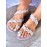 Women Sweet Lace Flowers Decor Comfy Clip Toe Beach Sandals