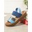 LOSTISY Women Casual Triple Strap Slingback Platform Sandals