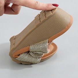 Women Bohemia Summer Cool Comfy Soft Backless Wedge Heel Sandals