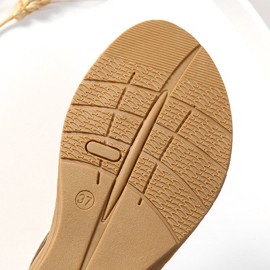 Women Rhinestone Bowknot Elastic band Slip On Flat Sandals