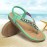 LOSTISY Knitting Slip On Comfy Clip Toe Beach Flat Sandals