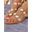 Women Braided Strap Flowers Decor Comfy Clip Toe Beach Sandals