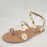Women Braided Strap Flowers Decor Comfy Clip Toe Beach Sandals