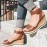 Women Slip Resistant Buckle Strsap Casual Platform Wedges Sandals