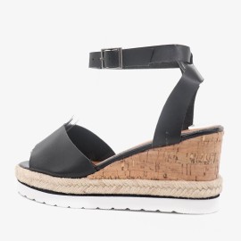 Women Slip Resistant Buckle Strsap Casual Platform Wedges Sandals