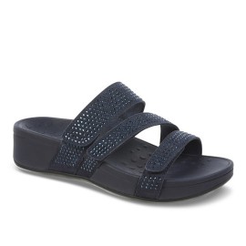 Plus Size Women Rhinestone Opened Toe Hook Loop Platform Casual Slide Sandals