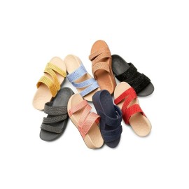 Plus Size Women Rhinestone Opened Toe Hook Loop Platform Casual Slide Sandals
