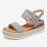 Lostisy Women Flowers Embroidered Slingback Espadrilles Buckle Platform Sandals