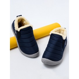 Women Warm Lining Slip On Lightweight Waterproof Winter Closed Toe Snow Boots