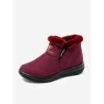 Lightweight Waterproof Elastic Band Warm Fur Lining Ankle Winter Boots