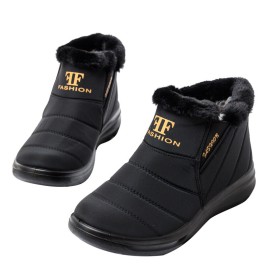 Lightweight Waterproof Elastic Band Warm Fur Lining Ankle Winter Boots