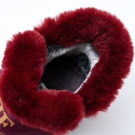 Lightweight Waterproof Elastic Band Warm Fur Lining Ankle Winter Boots
