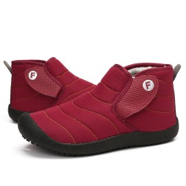 Plus Size Women Winter Waterproof Warm Lined Short Ankle Boots