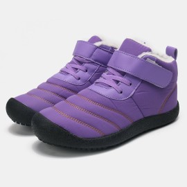 Large Size Women Snow Boots Waterproof Plush Lining Hook Loop Ankle Boots