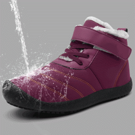 Large Size Women Snow Boots Waterproof Plush Lining Hook Loop Ankle Boots