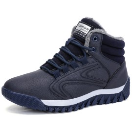 Warm Lining High Top Lace Up Winter Ankle Casual Boots For Women