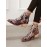 LOSTISY Large Size Women Summer Boots Pointed Toe Embroidered Lace Up Block Heel Short Boots