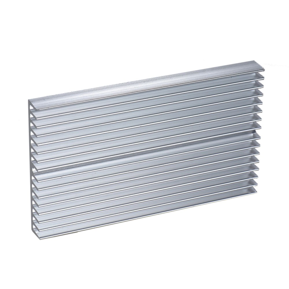 Aluminum Alloy Heat Sink Module Cooler Radiator Silver Heatsink with 16 Fins for High Power Amplifier Transistor Semiconductor Devices