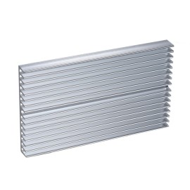 Aluminum Alloy Heat Sink Module Cooler Radiator Silver Heatsink with 16 Fins for High Power Amplifier Transistor Semiconductor Devices