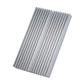 Aluminum Alloy Heat Sink Module Cooler Radiator Silver Heatsink with 16 Fins for High Power Amplifier Transistor Semiconductor Devices
