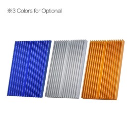 Aluminum Alloy Heat Sink Module Cooler Radiator Silver Heatsink with 16 Fins for High Power Amplifier Transistor Semiconductor Devices