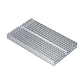 Aluminum Alloy Heat Sink Module Cooler Radiator Silver Heatsink with 16 Fins for High Power Amplifier Transistor Semiconductor Devices