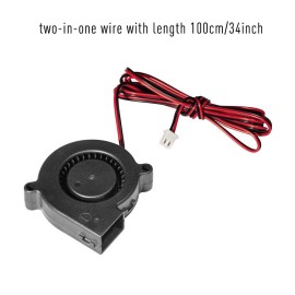 5015 Brushless Cooling Blower Fan DC 12V 0.19A Turbo Small Fan Ultra-Quiet Oil Bearing 6500RPM Size 50 * 50 * 15mm for DIY 3D Printer