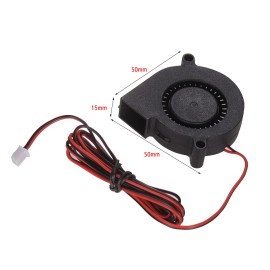 5015 Brushless Cooling Blower Fan DC 12V 0.19A Turbo Small Fan Ultra-Quiet Oil Bearing 6500RPM Size 50 * 50 * 15mm for DIY 3D Printer
