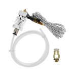 Metal Hotend Extruder Cable Kit with 0.4mm Brass Nozzle Print Head Aluminum Heating Block Thermal Heat Break Throat Tube 1.75mm Filament Size for CR-10 3D Printer