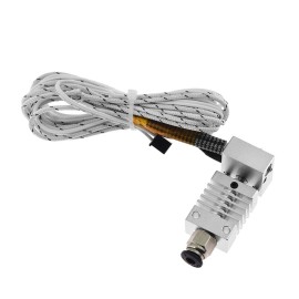 Metal Hotend Extruder Cable Kit with 0.4mm Brass Nozzle Print Head Aluminum Heating Block Thermal Heat Break Throat Tube 1.75mm Filament Size for CR-10 3D Printer