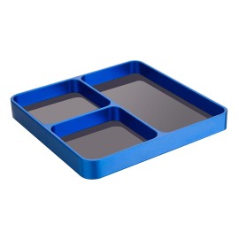 Magnetic Desktop Screws Tools Parts Tray Holder Storage Plate Box Case Organizer for  Metal Parts Screws Sockets Bolts Pins Organization