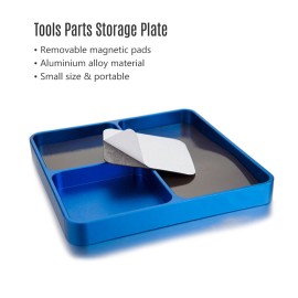 Magnetic Desktop Screws Tools Parts Tray Holder Storage Plate Box Case Organizer for  Metal Parts Screws Sockets Bolts Pins Organization