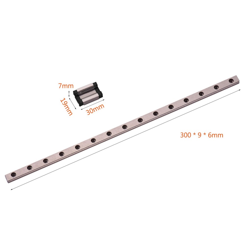 MGN9C 300mm Linear Rail Guideway Rail with Block for 3D Printer CNC Machine
