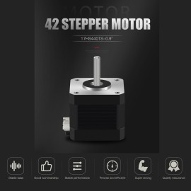 42 Stepper Motor 2 Phase 0.9 Degree Step Angle Low Noise 17HS4401S Stepping Motor with 1m Cable for CNC 3D Printer