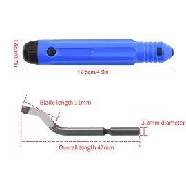 3D Printer Trimming Tool Model Trimming Kni-fe Scraper Deburring Polishing Cutter with 10 Replacement Blades
