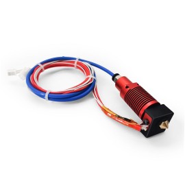 24V Assembled Extruder Hot End Kit 0.4mm Nozzle Heating Block Silicone Cover Compatible with Creality CR-10S Pro 3D Printer