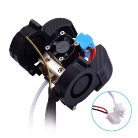 Ender Full Assembled Extruder Hotend Kit with Aluminum Heating Block 0.4mm Nozzle Cooling Fan 24V Compatible with Creality Ender-3/Ender-3 Pro 3D Printer