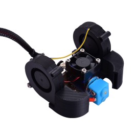 Ender Full Assembled Extruder Hotend Kit with Aluminum Heating Block 0.4mm Nozzle Cooling Fan 24V Compatible with Creality Ender-3/Ender-3 Pro 3D Printer
