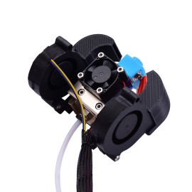 Ender Full Assembled Extruder Hotend Kit with Aluminum Heating Block 0.4mm Nozzle Cooling Fan 24V Compatible with Creality Ender-3/Ender-3 Pro 3D Printer