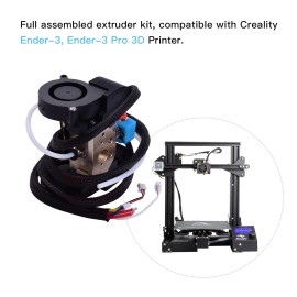 Ender Full Assembled Extruder Hotend Kit with Aluminum Heating Block 0.4mm Nozzle Cooling Fan 24V Compatible with Creality Ender-3/Ender-3 Pro 3D Printer