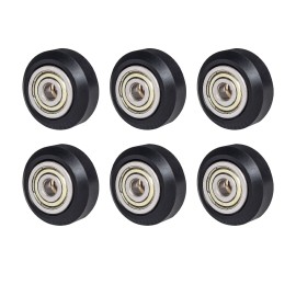6pcs 3D Printer Parts POM Pulley Wheel 625zz Idler Pulley Gear Passive Round Wheel Compatible with Creality Ender 3 CR-10 CR-10S