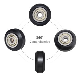 6pcs 3D Printer Parts POM Pulley Wheel 625zz Idler Pulley Gear Passive Round Wheel Compatible with Creality Ender 3 CR-10 CR-10S