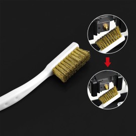Nozzle Cleaning Tool Copper Wire Brush 5-in-1 Wrench Hexagonal Sleeve for 3D Printer Nozzle Hotbed Heat Block